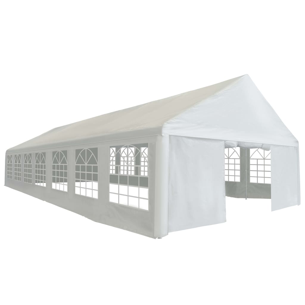 vidaXL Party Tent Outdoor Canopy Gazebo Marquee White for Patio Garden Events and Backyard Shade - Deco Ranches